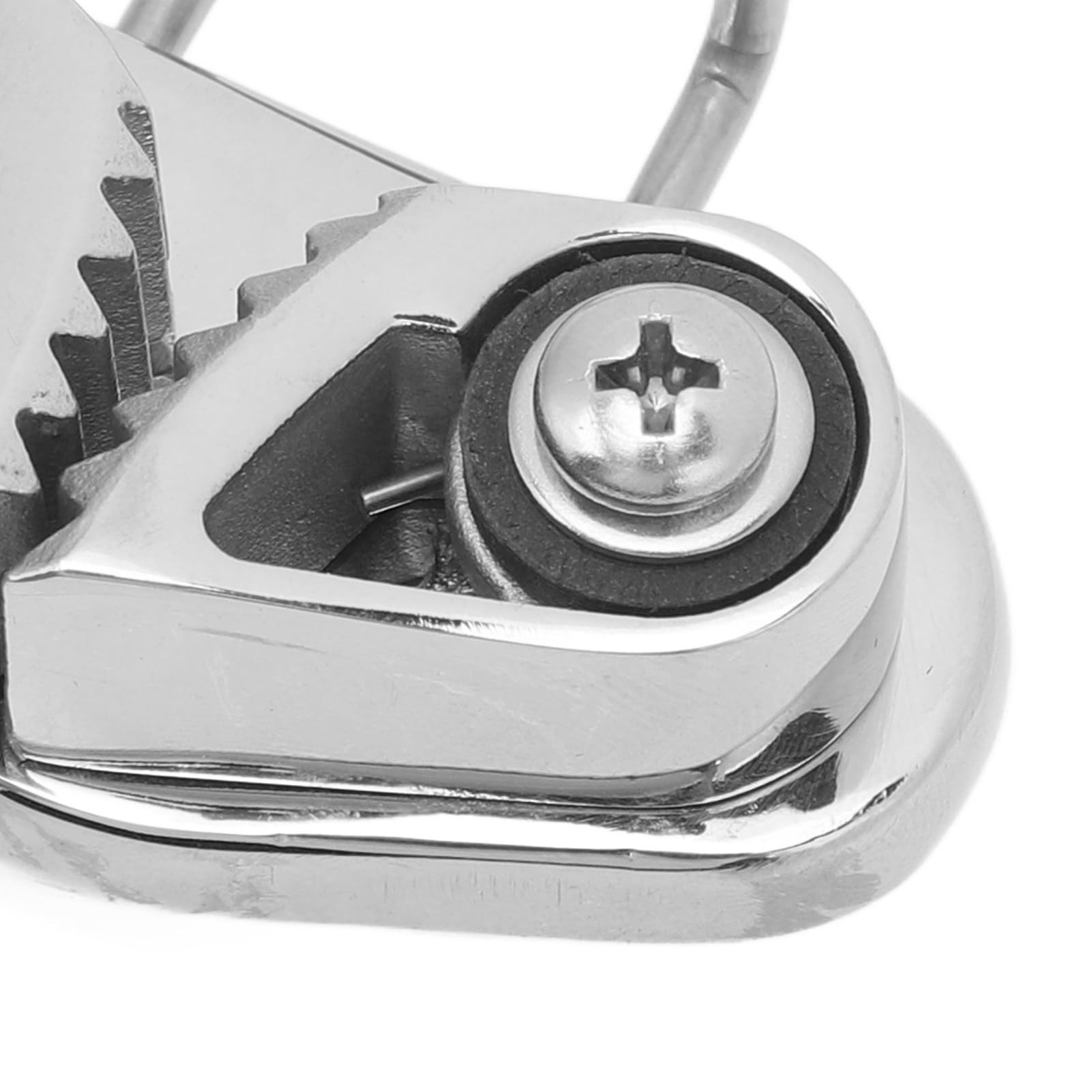 Generic Łatwa w Regulacji Klamra ze Stali Nierdzewnej do Liny 3–12 Mm, Duża Siła Trzymania, materiał ze Stali Nierdzewnej 316 do żeglarstwa i Kajakarstwa