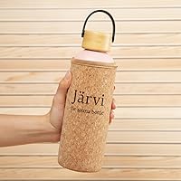 Vista 5 de Jarvi The Sauna Bottle - 18.5 oz / 549ml Icy Cold Water & Cool to Touch even in Hot Saunas - Natural Cork x Neoprene Outer Layer - Double Wall
