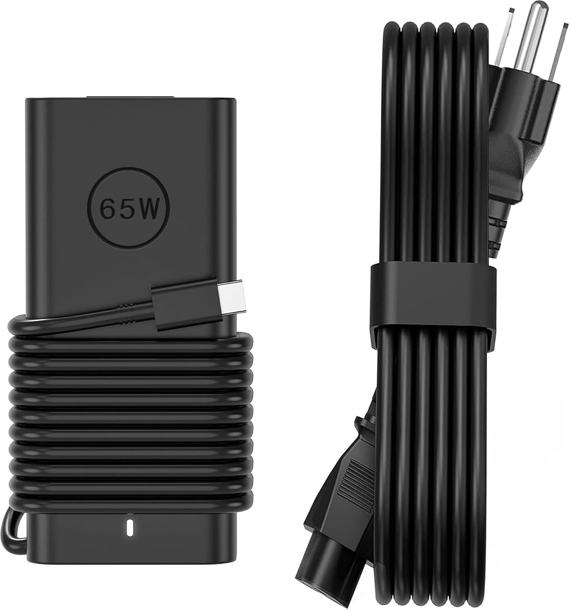 JEIBAO Cargador de portátil USB-C de 65 W 45 W compatible con Dell Latitude 5540 5530 5520 5420 5430 5440 5450 7530 7440 7430 7420 7340 7330 7320 XPS 13 9250 9350 9360 9365 9370 9380 9550 Cable de alimentación del adaptador