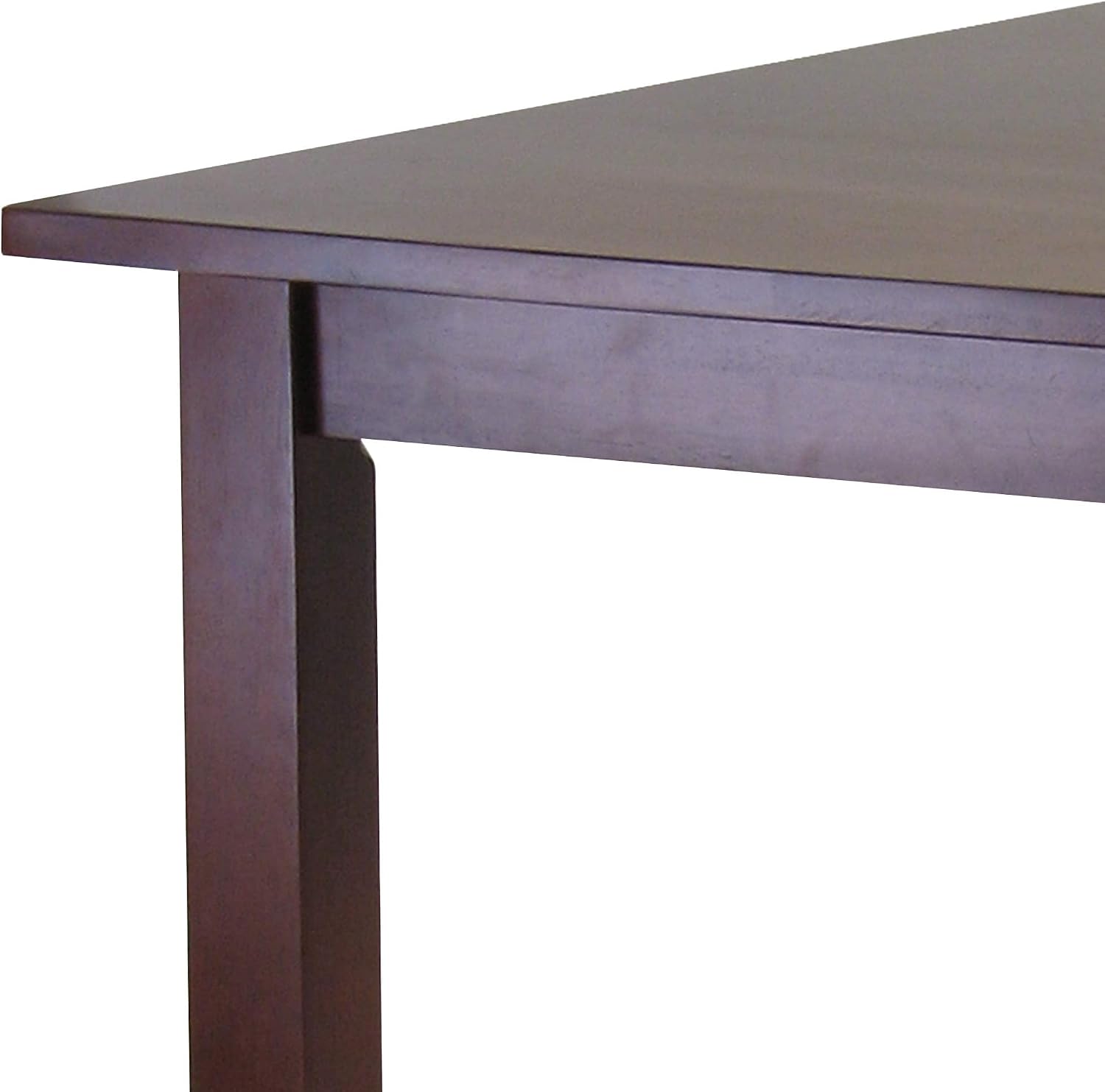 Pemberly Row Square Solid Wood Pub Table, Antique Walnut Finish, 33.86 x 33.86 in, Transitional Style High Dining Table for Small Dining Areas or Home Bars