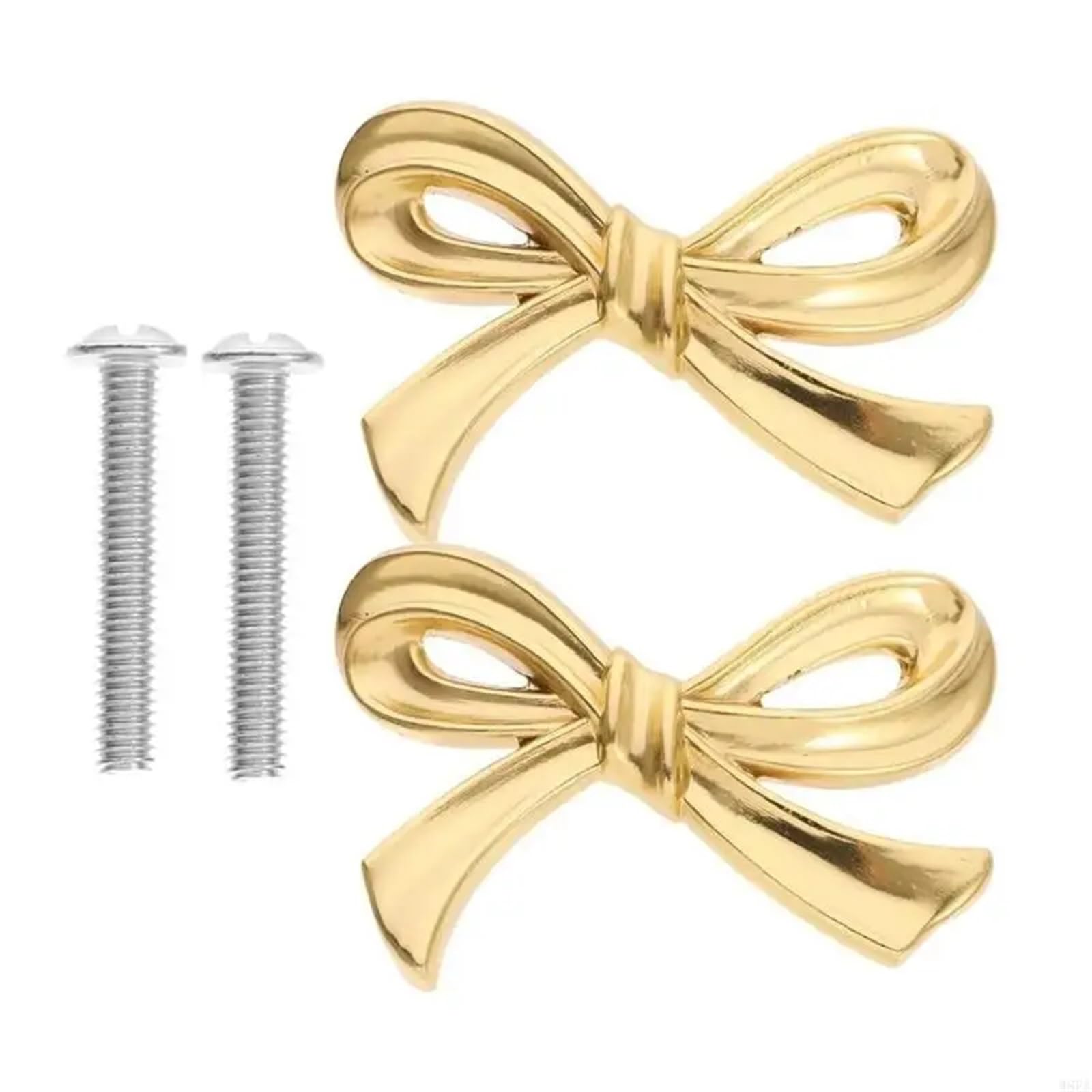 Boutons tiroir classiques dorés avec nœuds pour poignée meuble placard commode