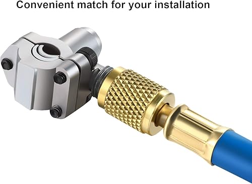 Miniatura 7 de Paquete de 2 válvulas de perforación BPV31 compatibles con tubos de diámetro exterior de 1/4, 5/16, 3/8 pulgadas y manguera de carga de refrigerante