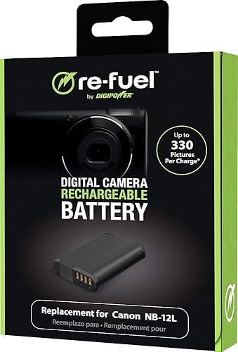 Digipower - Batería recargable de iones de litio para Canon NB-12L