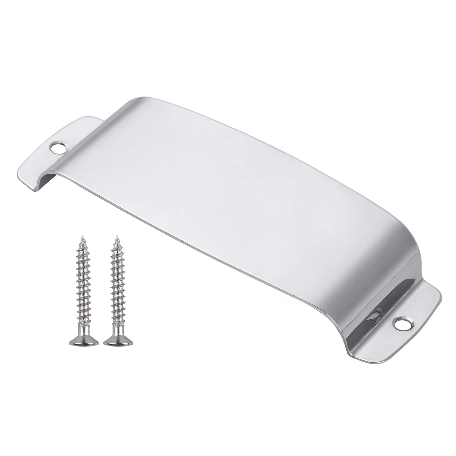 Leepesx Bass Pickup Cover Plate Durable Alloy Pickup Cover Protector with 2 Mounting Screws Bass Replacement Part