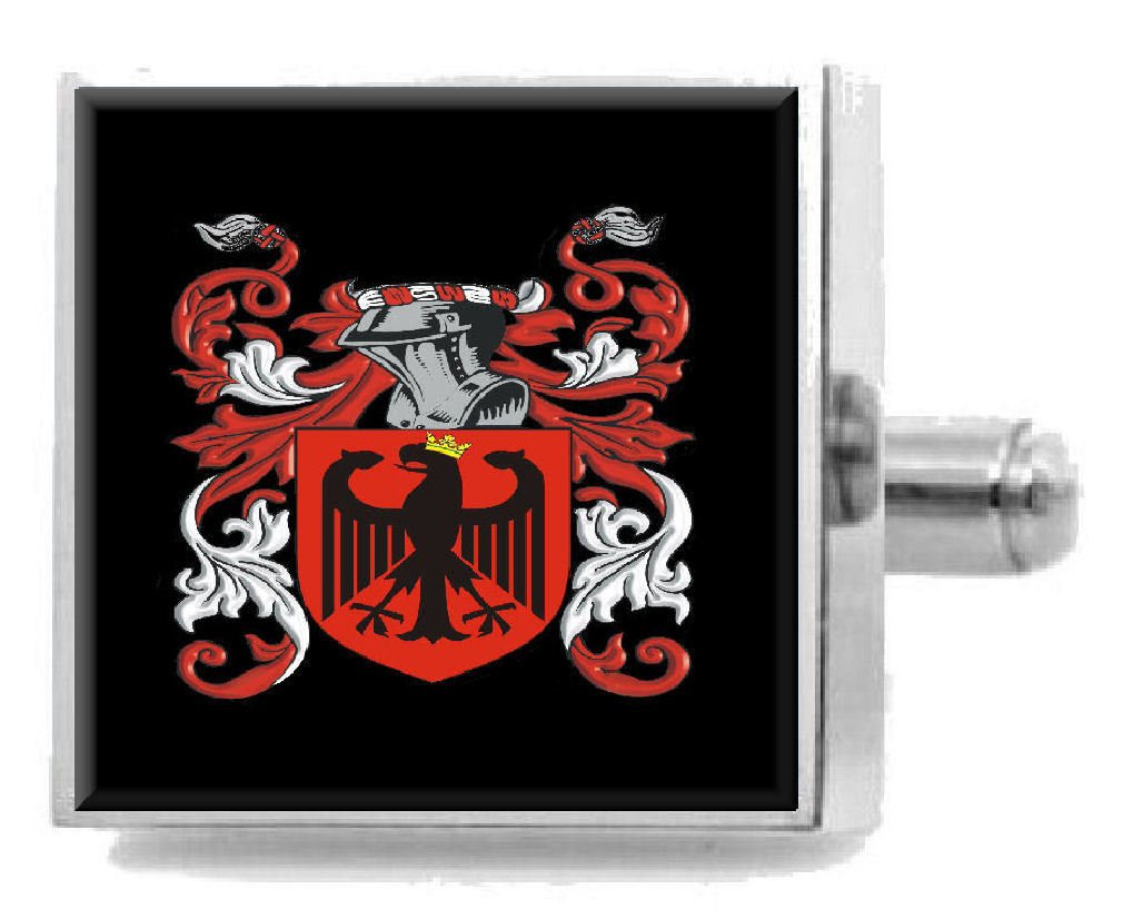 Selifant England-Familienwappen, Nachnamen, Krawattennadel, graviert in Beutel