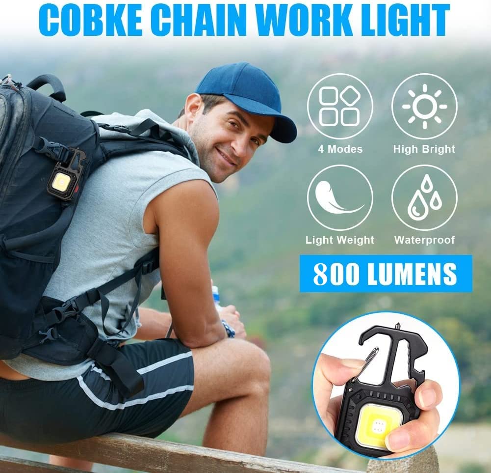 flintronic Led-campinglantaarn, 2 stuks oplaadbare 800 lumen, kleine flintronic Led-campinglantaarn, 2 stuks oplaadbare 800 lumen, kleine