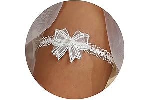 Wedding Garter for Bride: Vintage White Lace with Pearl and Butterfly