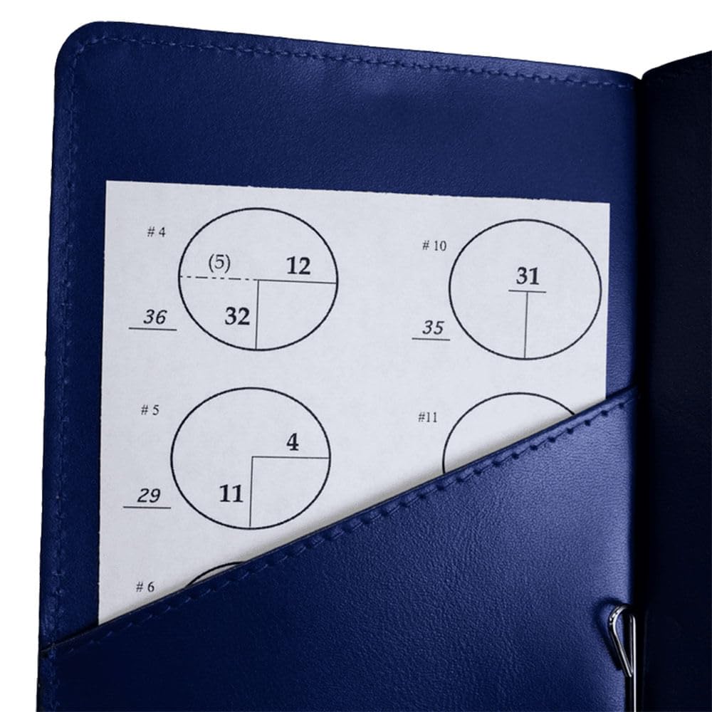 Callaway - Soporte para Tarjetas de puntuación de Piel Plegable