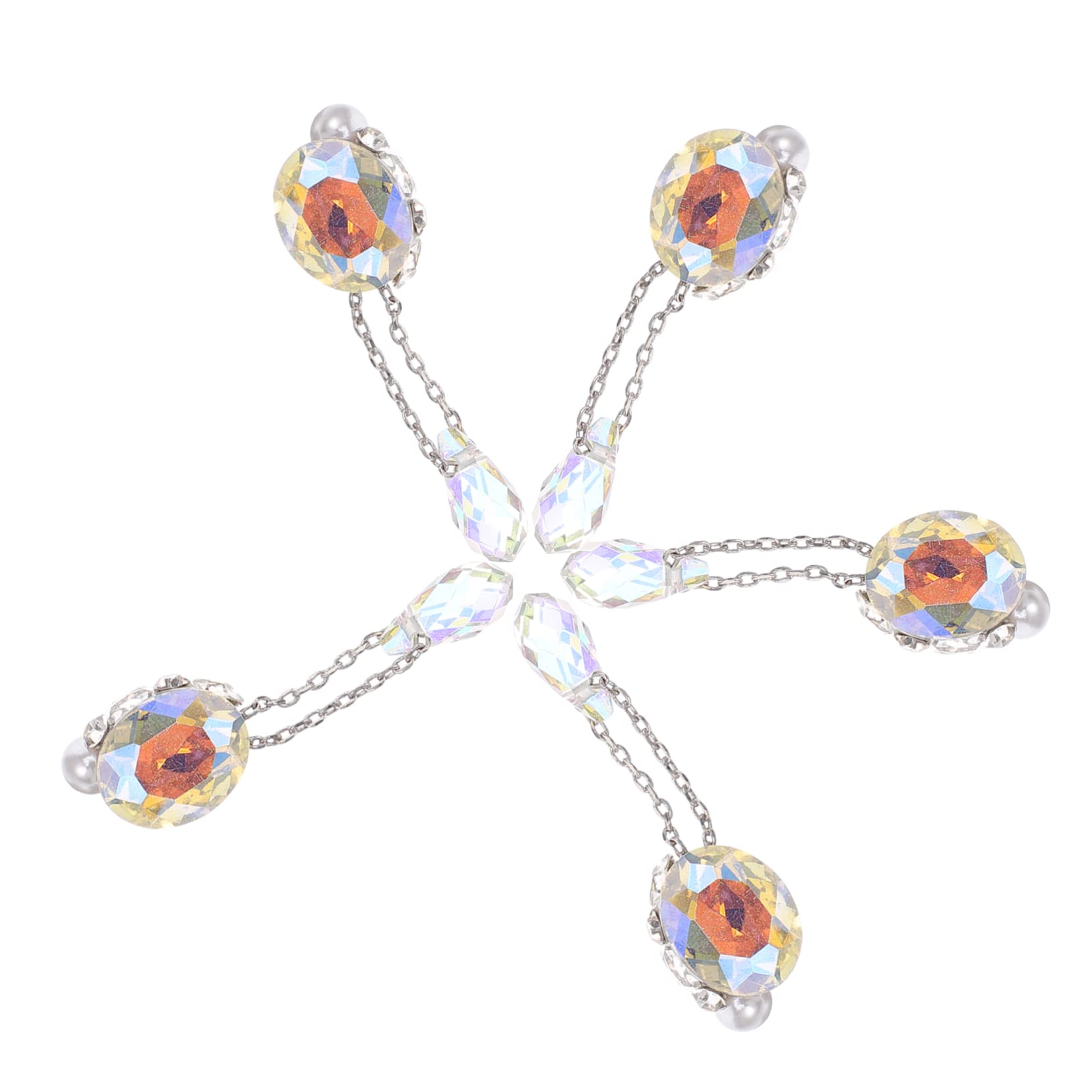 SHERCHPRY 5 Set Pendente Forniture Gioielli Per Unghie Per Nail Art Decorazioni Unghie Bling Penzolante Decorazioni Fai Da Te Per Nail Art Cristallo Di 5 Pezzi*5