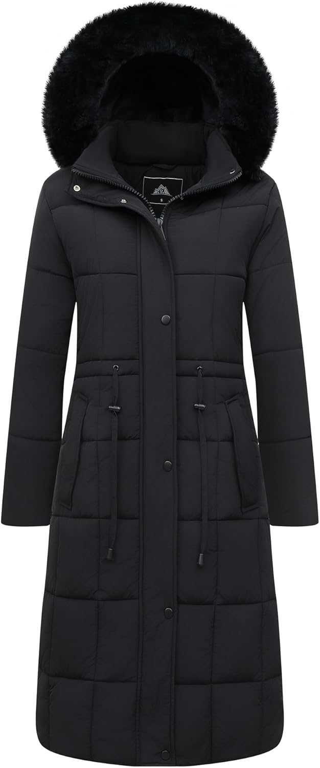 GOLDLADIES Women's Winter Coat Long Waterproof Parka - Warm Snow Winter Jacket for Women, Cold Weather Outerwear