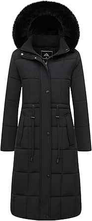 GOLDLADIES Women's Winter Coat Long Waterproof Parka - Warm Snow Winter Jacket for Women, Cold Weather Outerwear