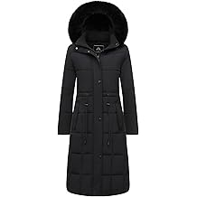 女式冬季外套长防水派克大衣 - 女式保暖雪冬季夹克,寒冷天气外套