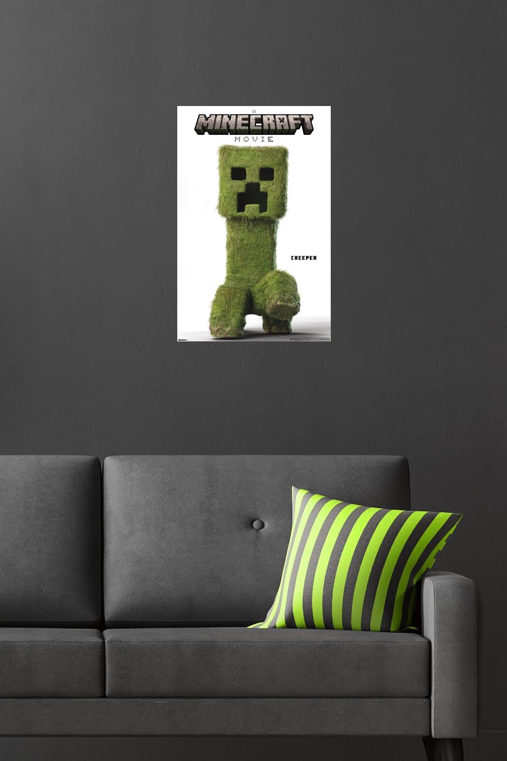 Amazon.com: A Minecraft Movie - Creeper Feature Series Wall Poster