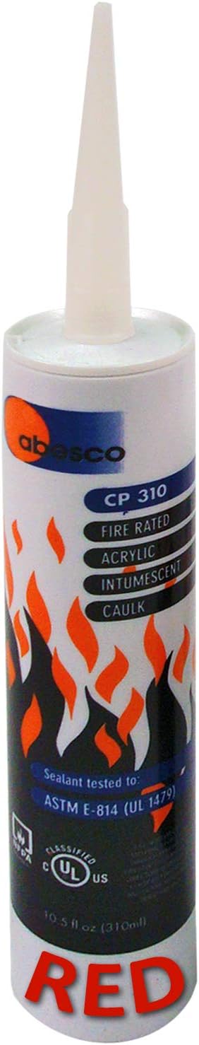 CP310 Fire Rated Acrylic Intumescent Mastic Caulk - 10.5 fl.oz - White (4 Pack)