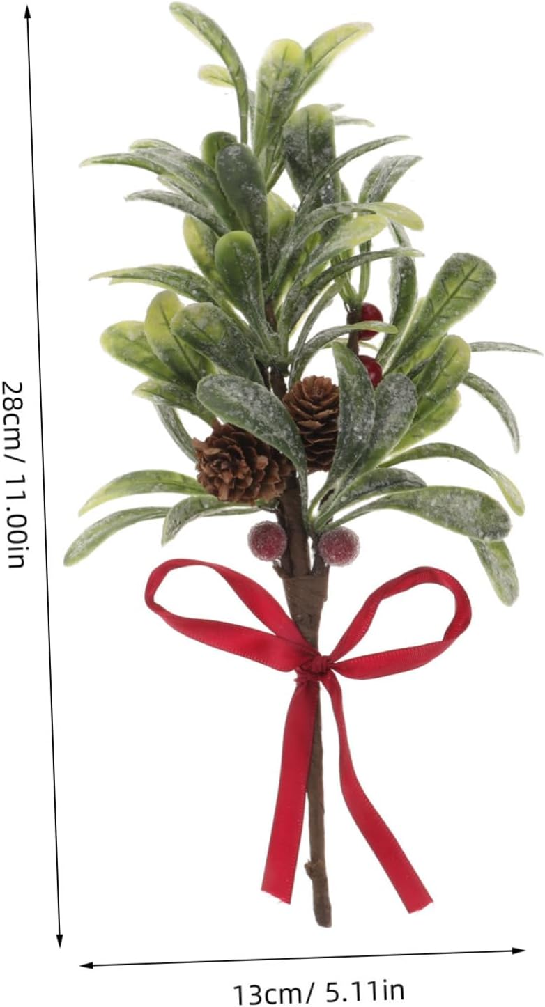ULTECHNOVO Christmas Artificial Branch Decoration Fake Berries Faux Stem for Holiday Home Decor Elegant Greenery for Bedroom Office Living Room and Festive Events
