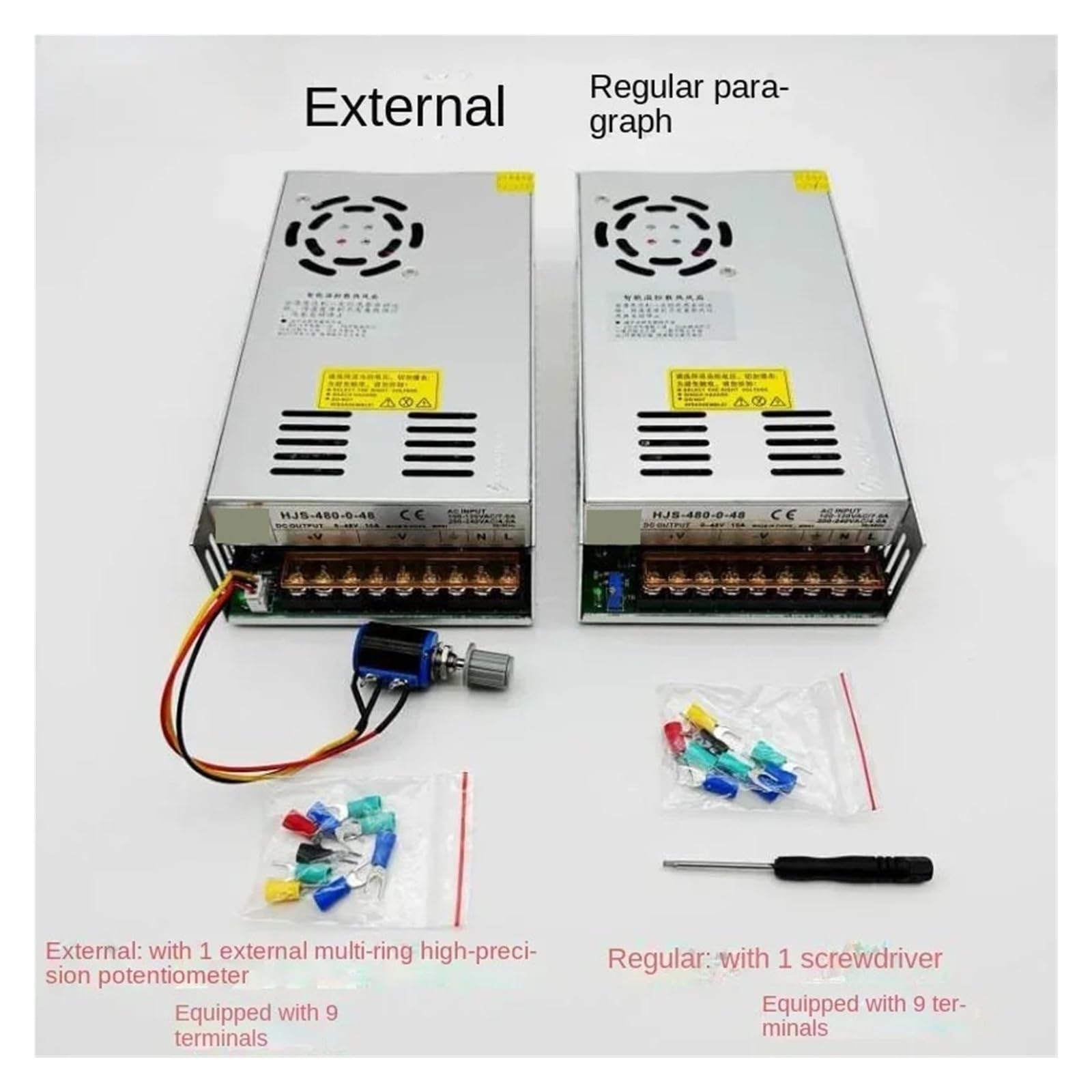 Alimentation d'énergie de commutateur 480W double affichage numérique