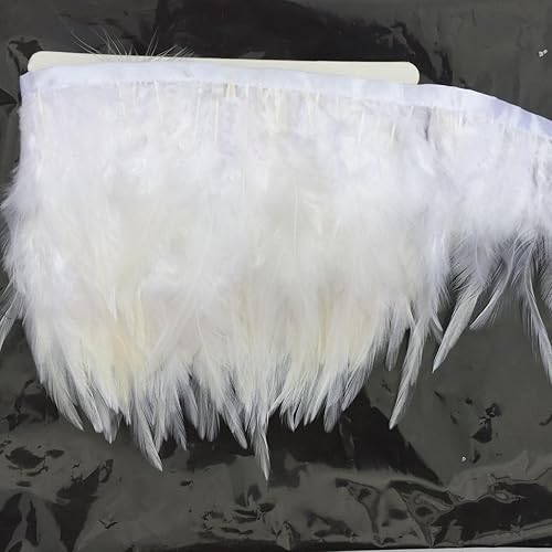 Miniatura 3 de Shekyeon 2 yardas de decoración para vestido con plumas de cuello de gallo