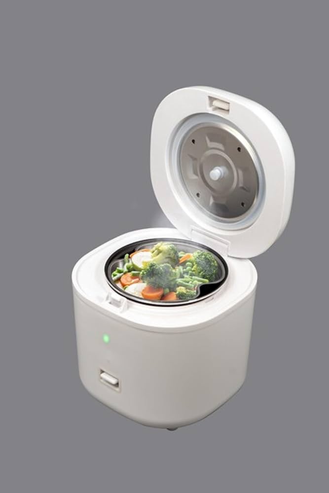 Amazon | 炊飯器 保温機能付き 2合 [炊飯と蒸し料理が同時に調理