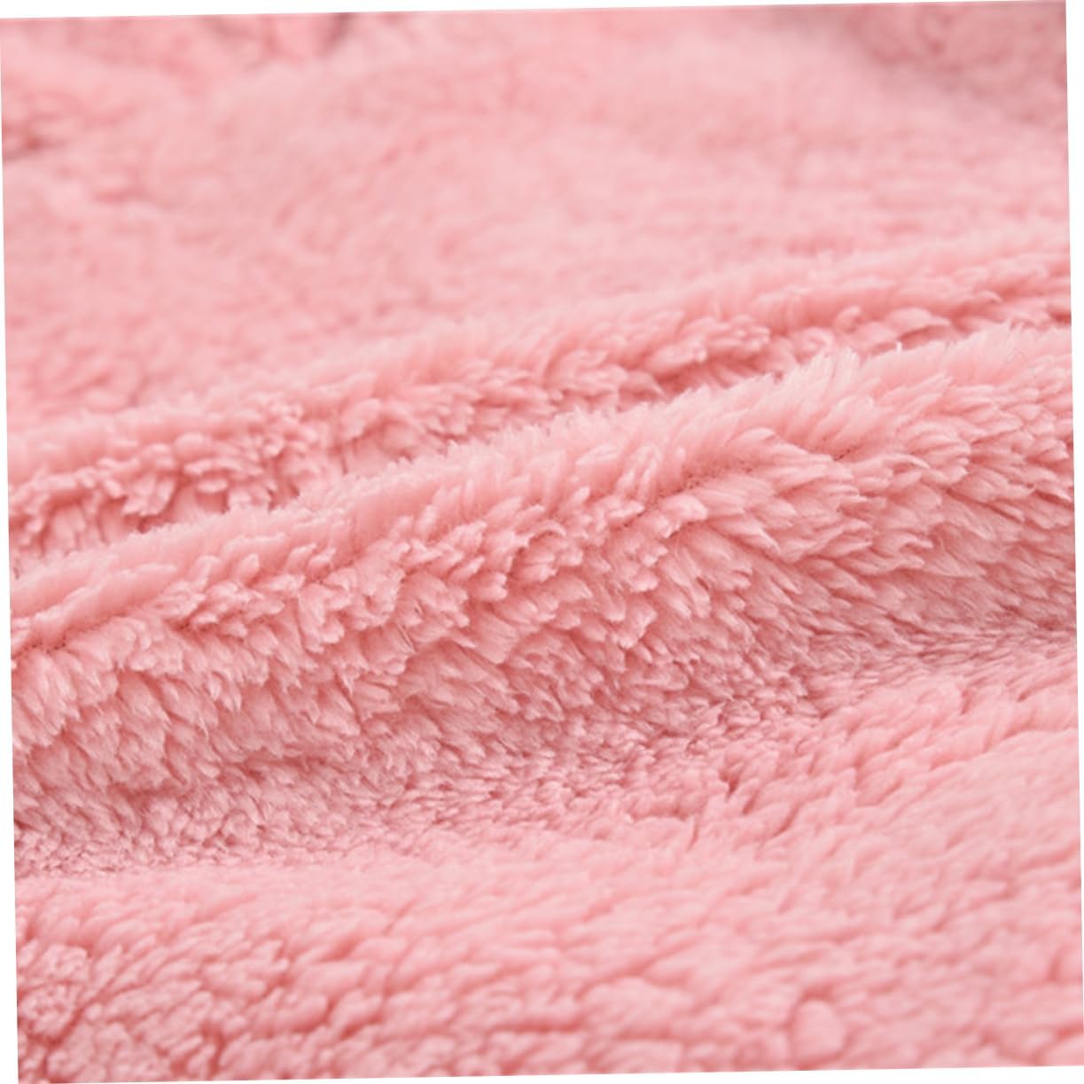 LIFKOME Baby Fur Coat Baby Fur Hooded Coat Fur Jacket Pink Child Ear Jacket with Hat