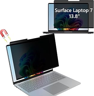 KiimLaa Magnetic Privacy Filter for 13.8 Inch Surface Laptop 7 (2024), Anti-Spy/Blue-Light Filter Protection Screen, Remov…