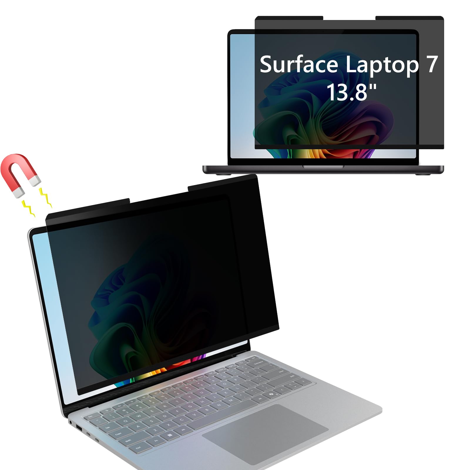Filtro de Privacidad Magnético Extraíble para 13.8 Pulgadas Surface Laptop 7 (2024), Anti Luz Azul Antirreflejo Privacy de Protector de Pantalla Portatil para13.8 Surface Laptop 7 2024