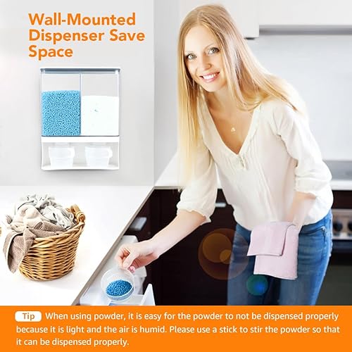 Miniatura 6 de Conworld Dispensador de detergente para ropa, dispensador de perlas de refuerzo de aroma para organización de lavandería, adecuado para cuentas,