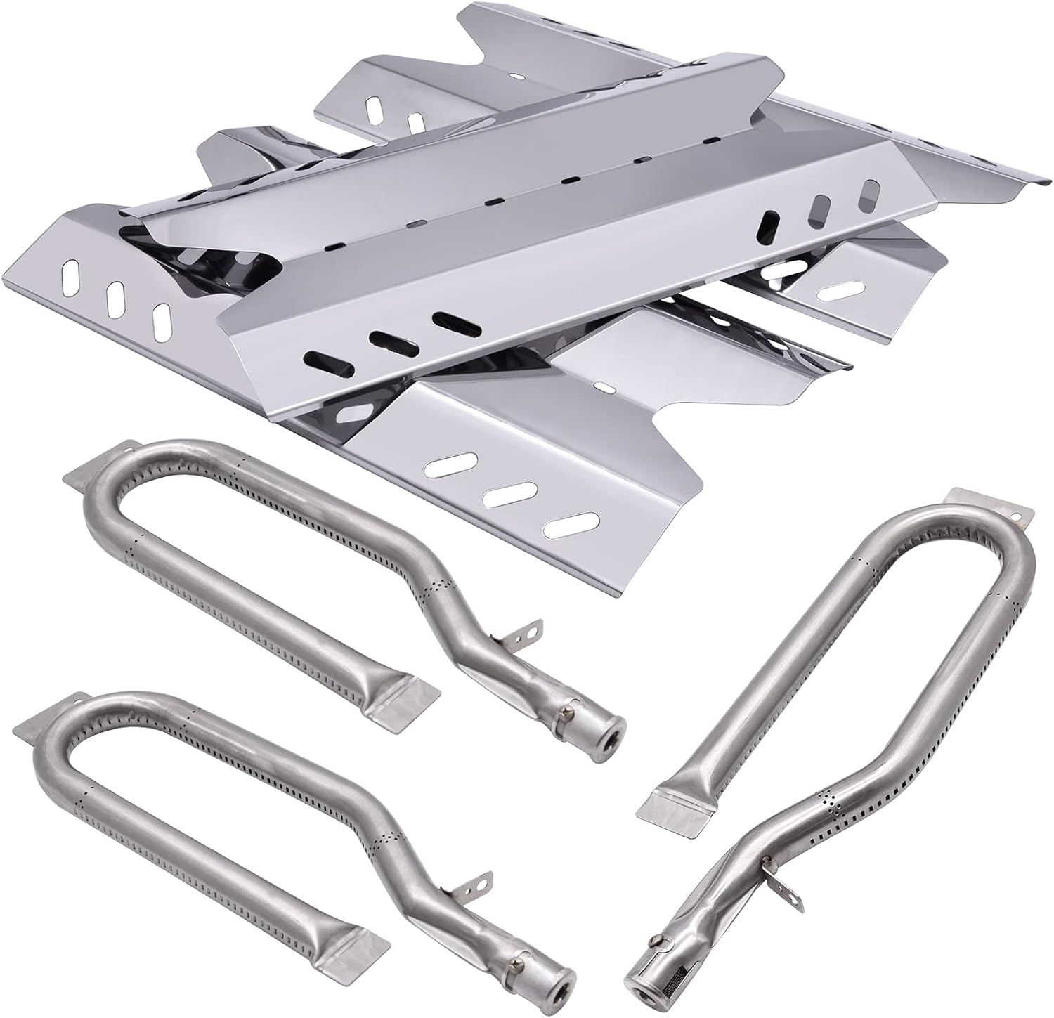 Replacement Parts for Members Mark BQ06042-1 BQ05046-6 BQ05046-6-A BQ05046-6A, Sam's Club, Outdoor Gourmet Gas Grill Models, Burner Tube, Steel Heat Plate Burner Cover