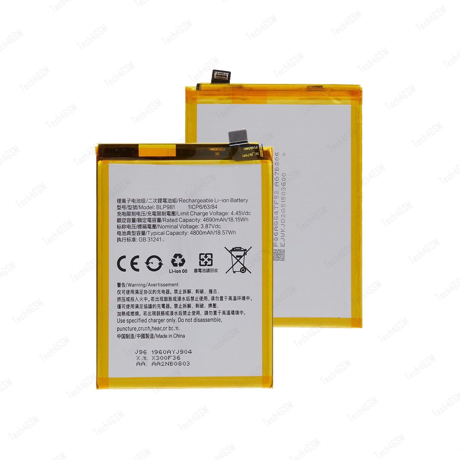 0RGINAL BATARY BLP981 Compatible with 0PP0 Reno 8T 5G CPH2505-4800MAH - 1 Year Warranty-picture-20