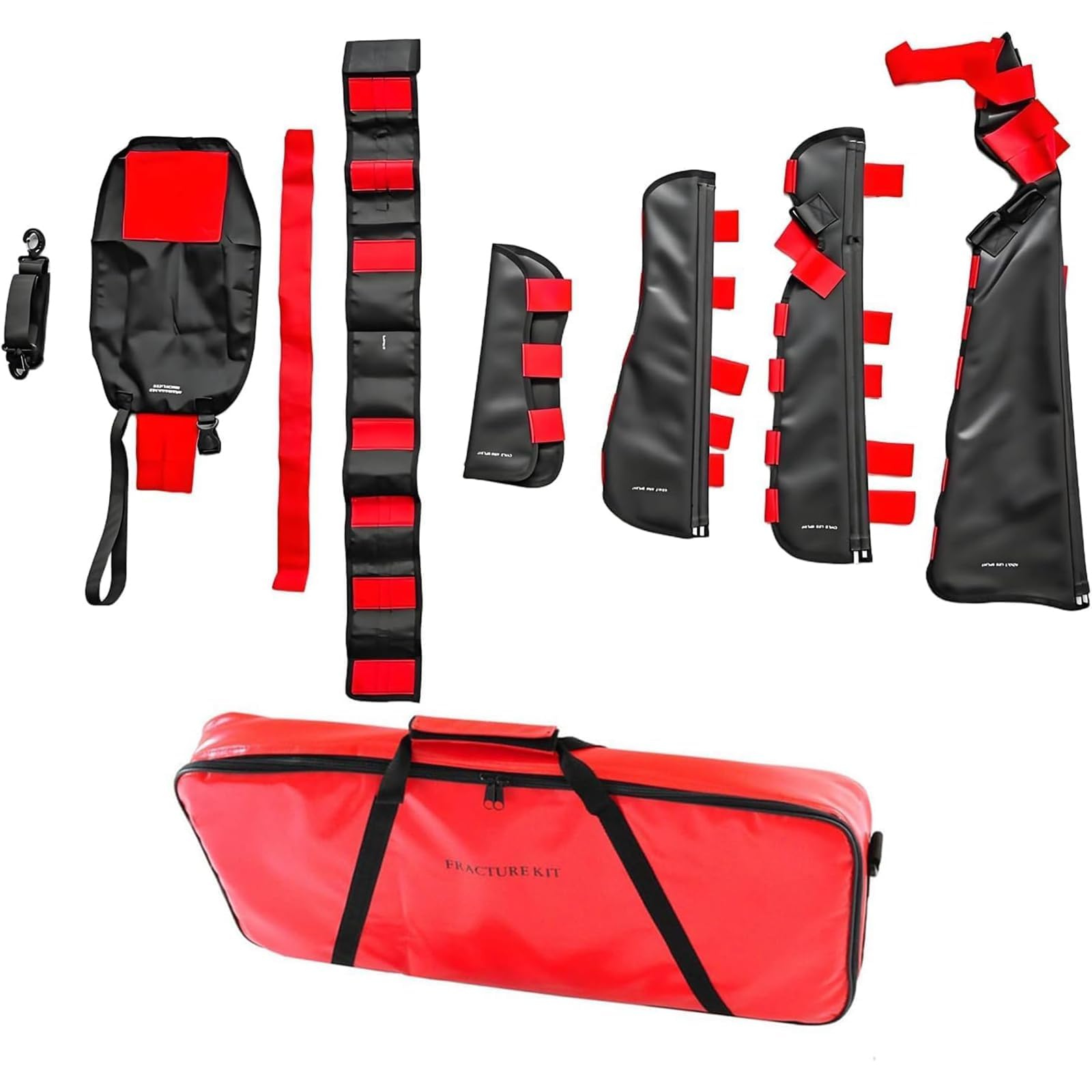 Set di stecche mediche di emergenza, immobilizzatore completo per il trattamento delle fratture di emergenza, kit di stecche mediche per fratture EMT Paramedic, per primi soccorritori, EMT, paramedici