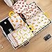 Compression Packing Cubes for Suitcases, 6 Set Cute Fruit Luggage Organizer, Lightweight Waterproof Expandable/Compression Bags Smell Proof Travel Packing Cubes for Suitcases