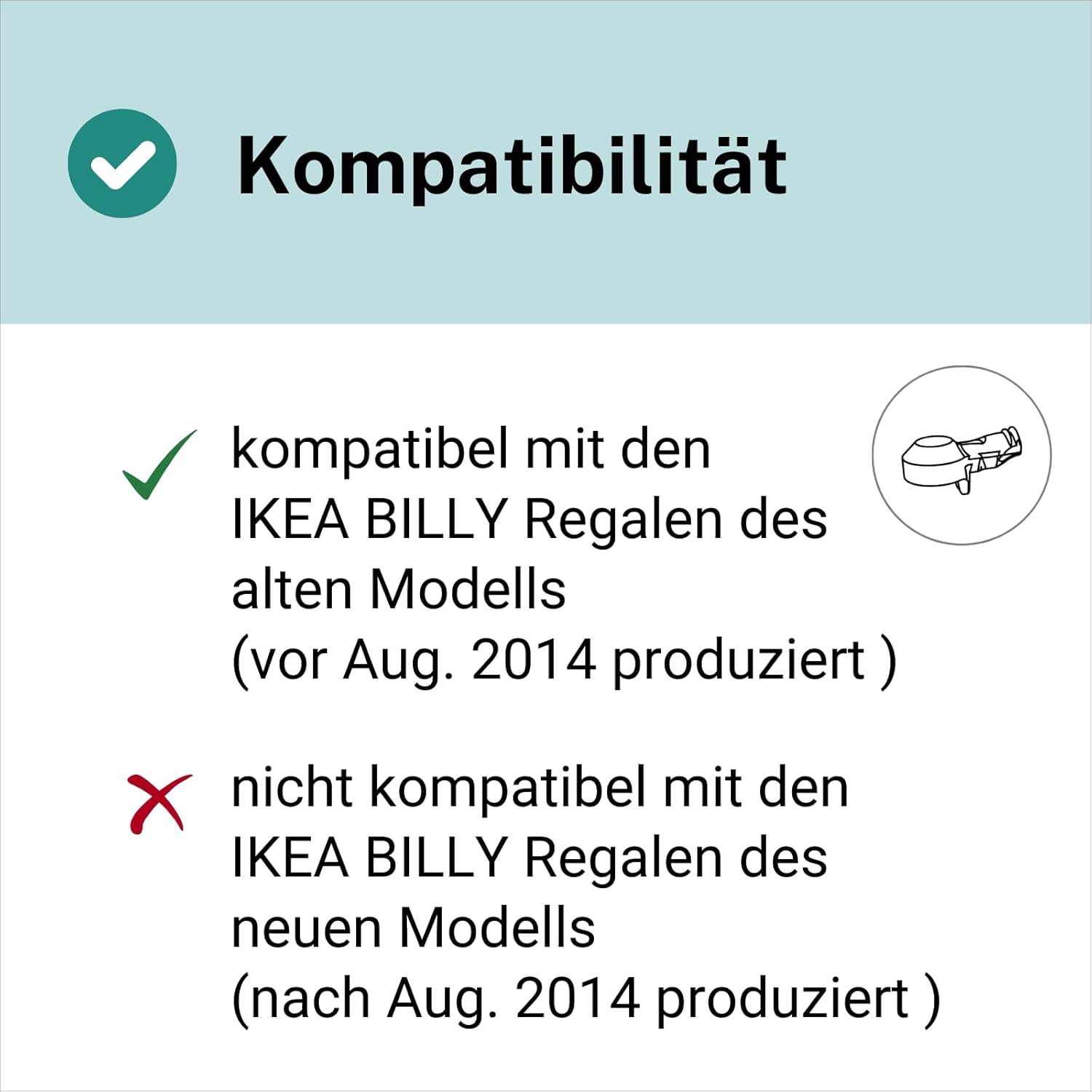 Shelf Support 121762 Suitable as Replacement Part for Ikea Billy Shelf Support Old 5 mm (Pack of 8)