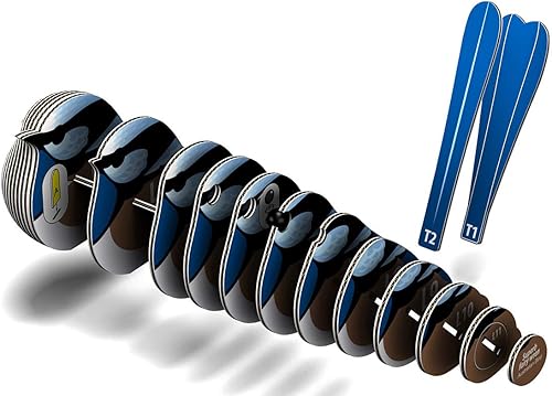 Miniatura 5 de Eugy Fairy Wren - Rompecabezas 3D, 26 piezas, ecológico, juguetes educativos para niños, niñas y niños a partir de 6 años