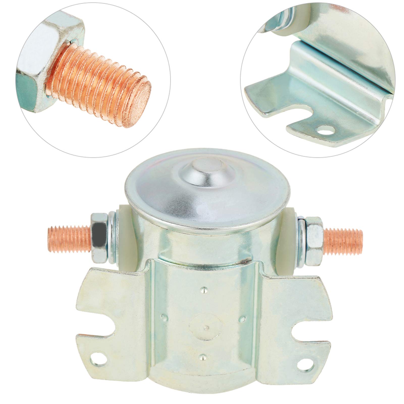 Relè solenoide, solenoide verricello, relè avviamento 12V 200A Piastra di coda Avvia pompa olio Relè interruttore magnetico normalmente aperto