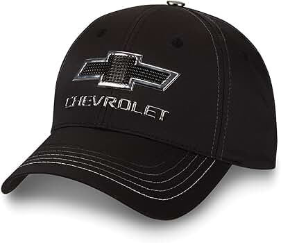 Amazon.com: Chevy Truck Black/Silver Metallic Badge Logo Cap
