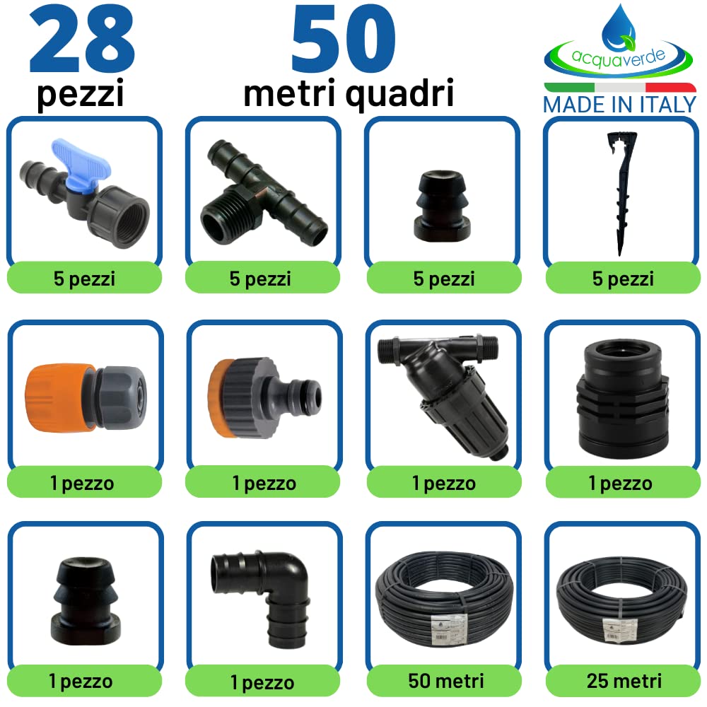 Relaxdays Tubo Irrigazione a Goccia, Gocciolatoio Microforato, Pompa Gocciolante Acqua da 20m, per Giardino e Orto, Nero