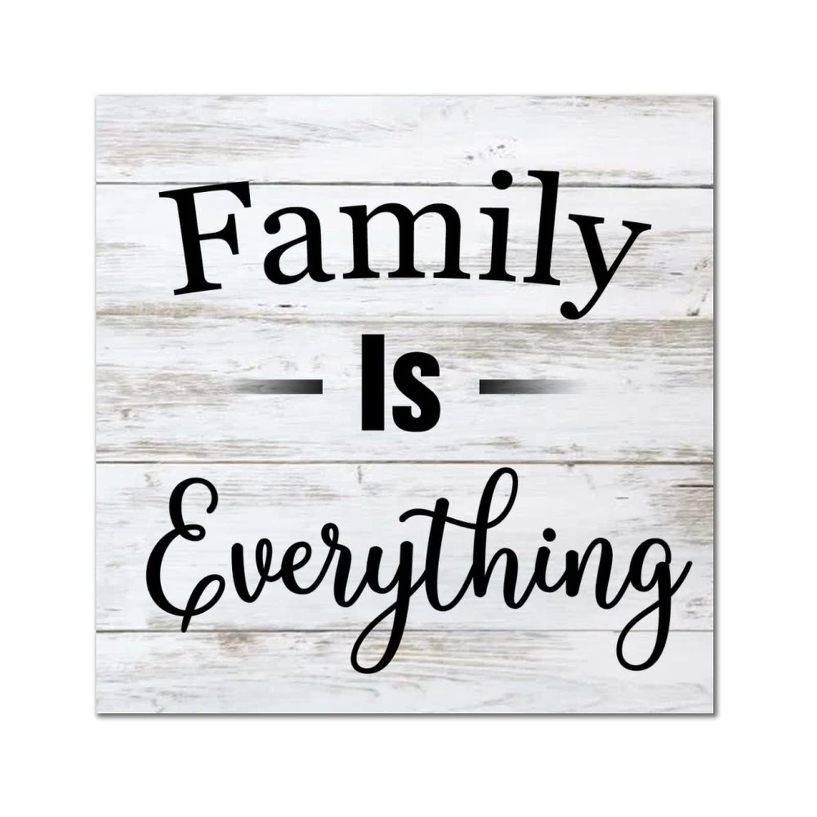 Plaque en bois Family is Everything pour habiller un mur vide avec elegance