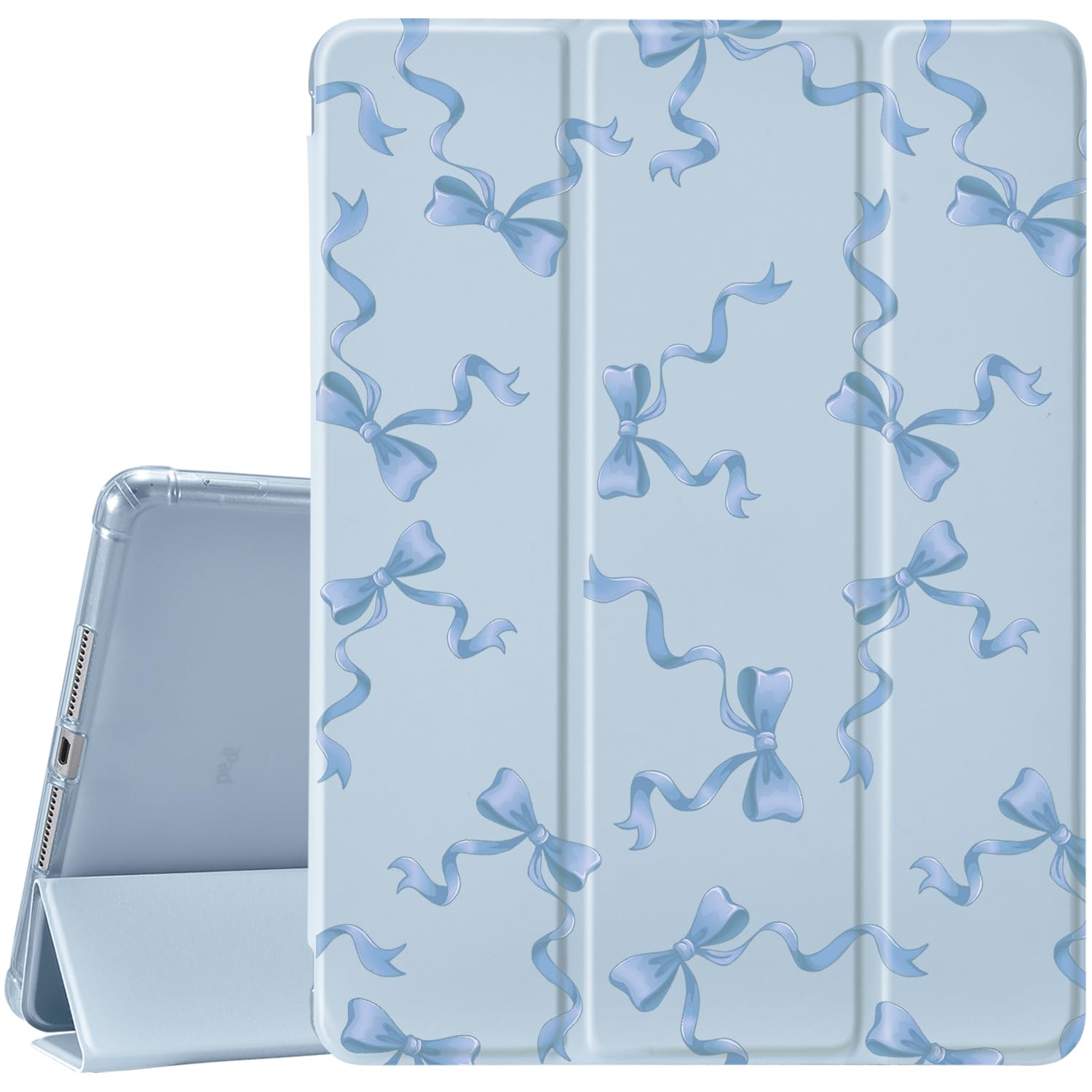 Amazon.com: CozyNestCYBlue Bowknot Case for Ipad 9Th/8Th/7Th (10.2