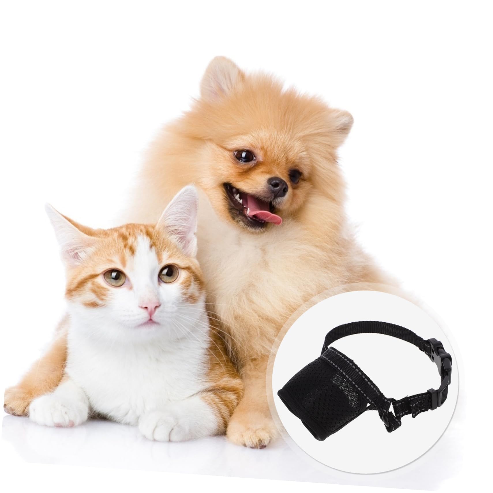 TOGEVAL Breathable Dog Muzzle Barking Walking Dog Mask Safe Material Prevents Biting and Chewing Easy to Clean