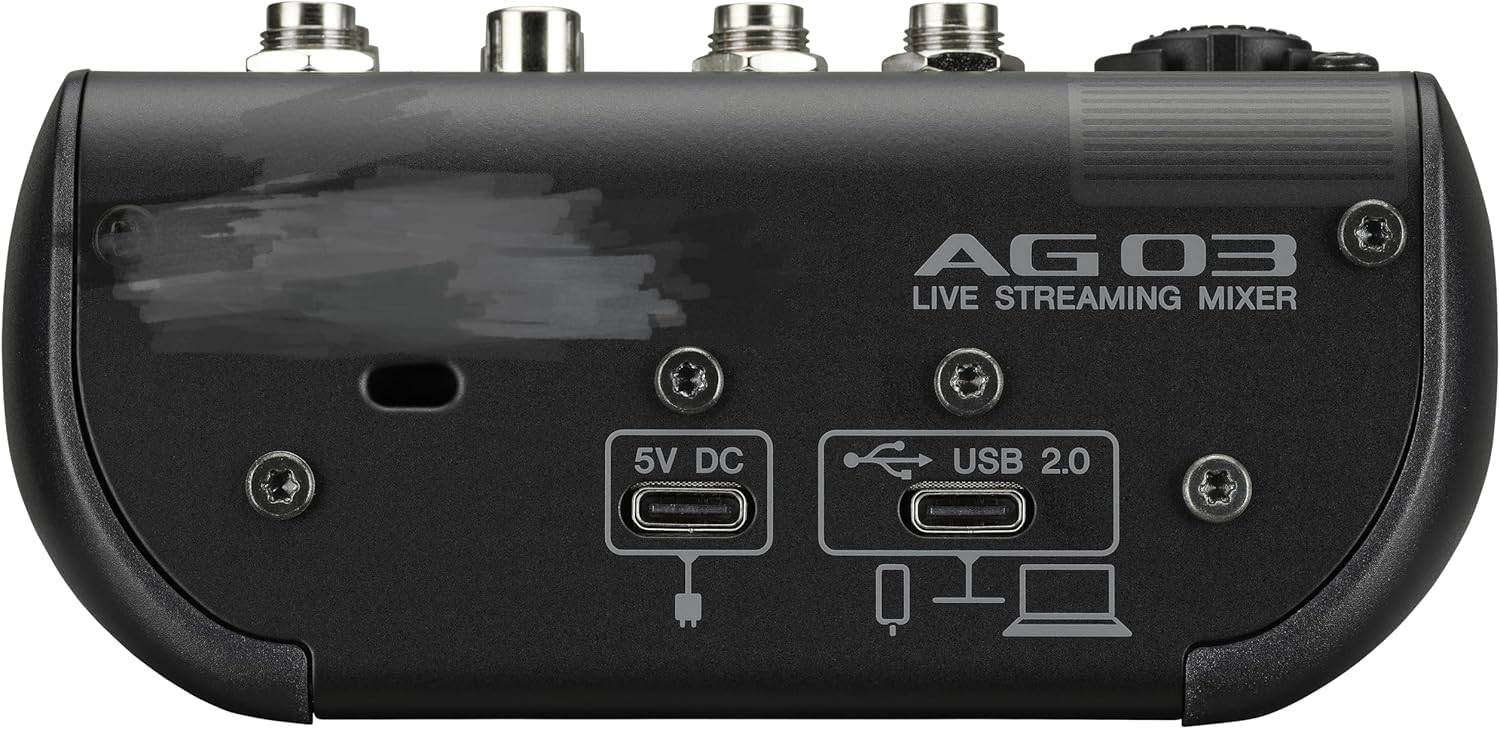 Amazon | ライブストリーミングミキサー 3チャンネル ブラック AG03MK2