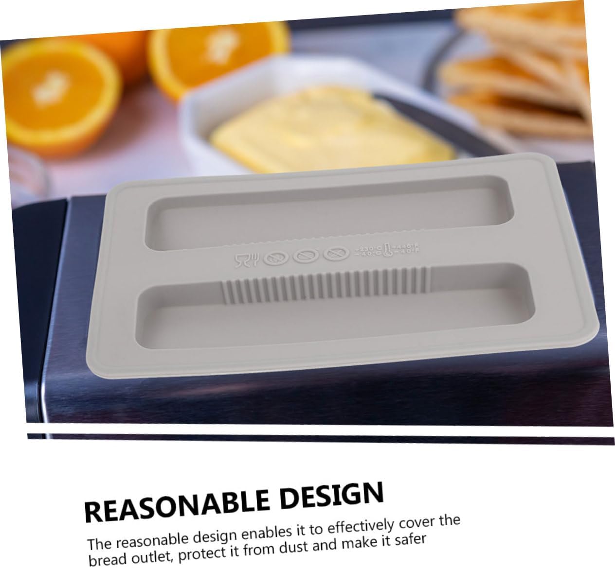 2Pcs Silicone Toaster Cover Lid for Bread Machine Dustproof Top