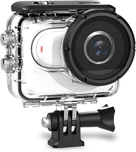 Funda de buceo para Insta360 GO 3, impermeable protectora 197 pies196.9 ft carcasa de buceo subacuática con accesorios de soporte (redondo)