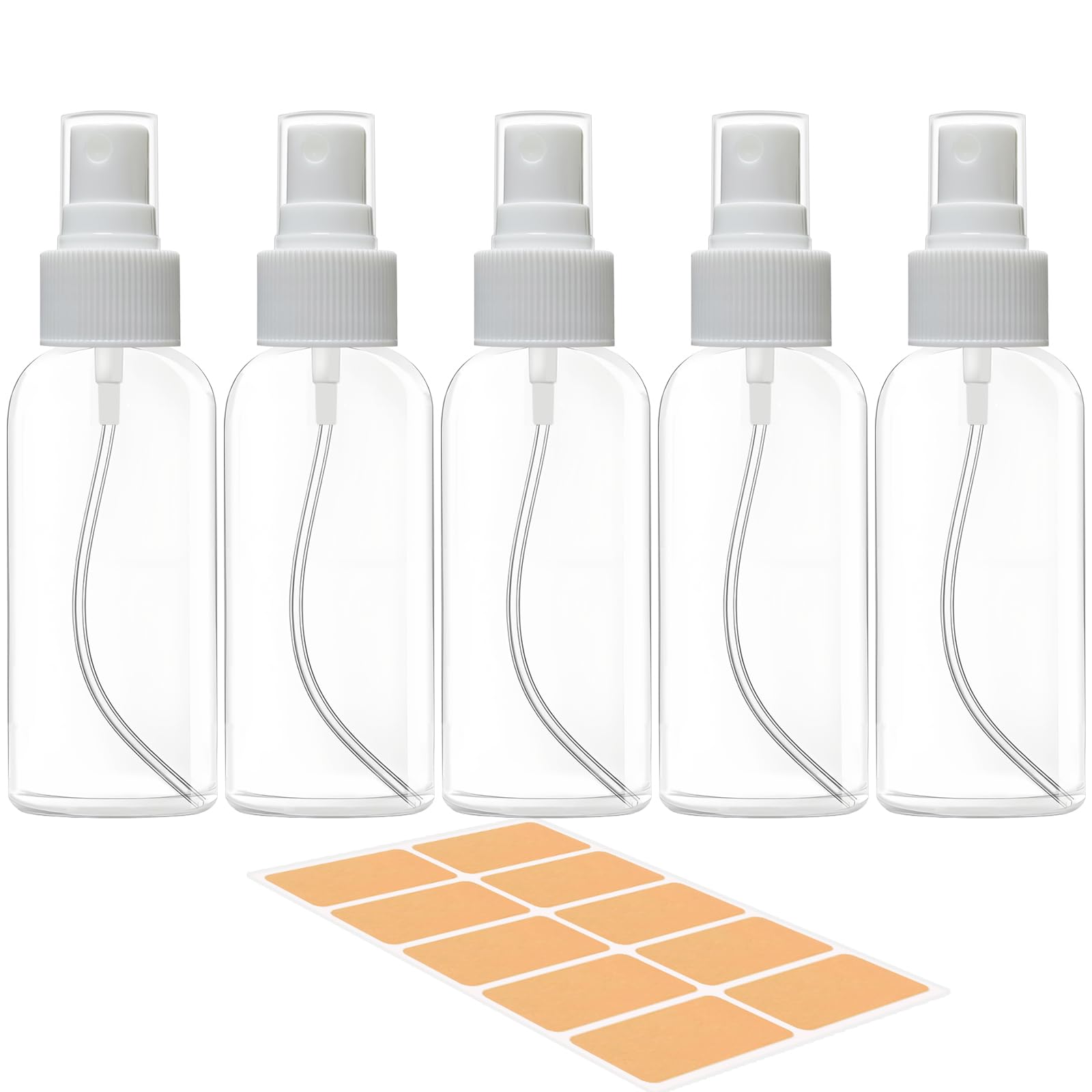 DNSEN 5 Pack 3.4 oz Travel Spray Bottles TSA Approved - refillable containers | Mubboo