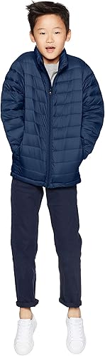 Miniatura 13 de Yaxa Essentials Chaqueta acolchada ligera y resistente al agua para niños y niños pequeños Verde Oliva,Camuflaje azul.,Amarillo