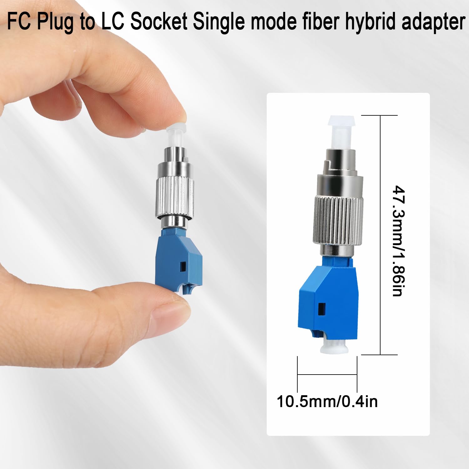 Adattatore Fibra Ottica FC A LC Monomodale - Convertitore SM 9/125μm Per Reti - Foto 7