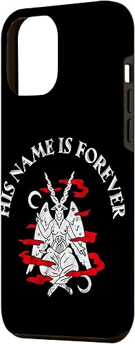 Miniatura 2 de Funda para iPhone 14 Pro Max Goth Gothic Ocultit Baphomet His Name Forever Grunge Lucifer
