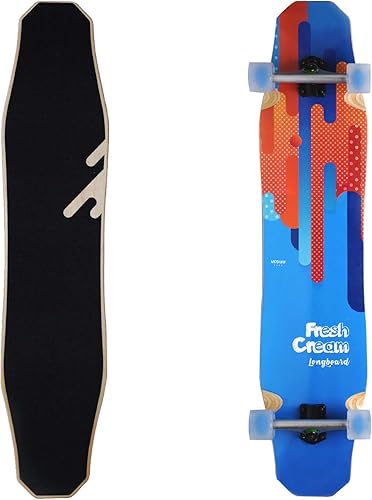 Miniatura 7 de WHOME Longboard - Tablas largas de 44 pulgadas para adultos, adolescentes, niñas, niños, principiantes, profesionales, freeride freeride de estilo