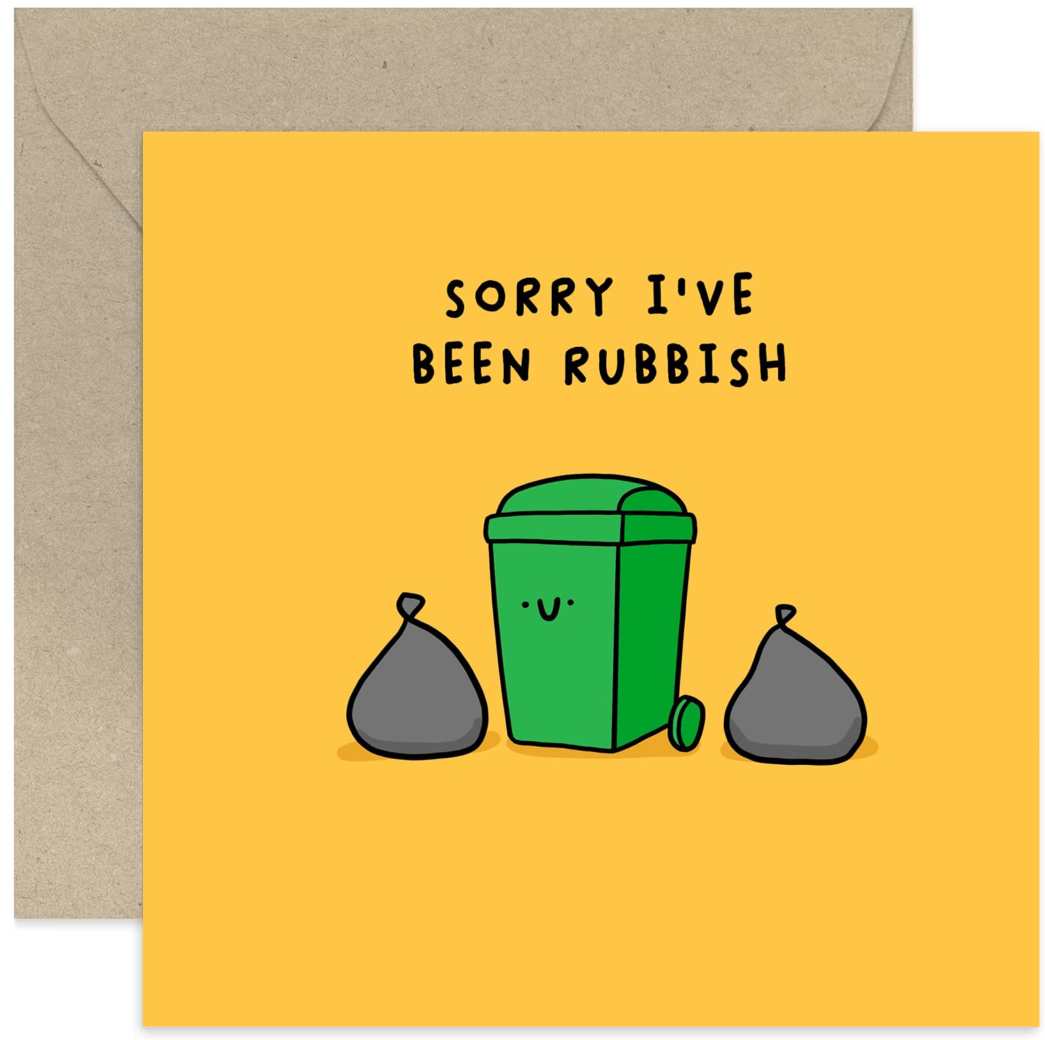 Old English Co. Funny Sorry Card - Apology Card for Him, Her & Family | Blank Inside