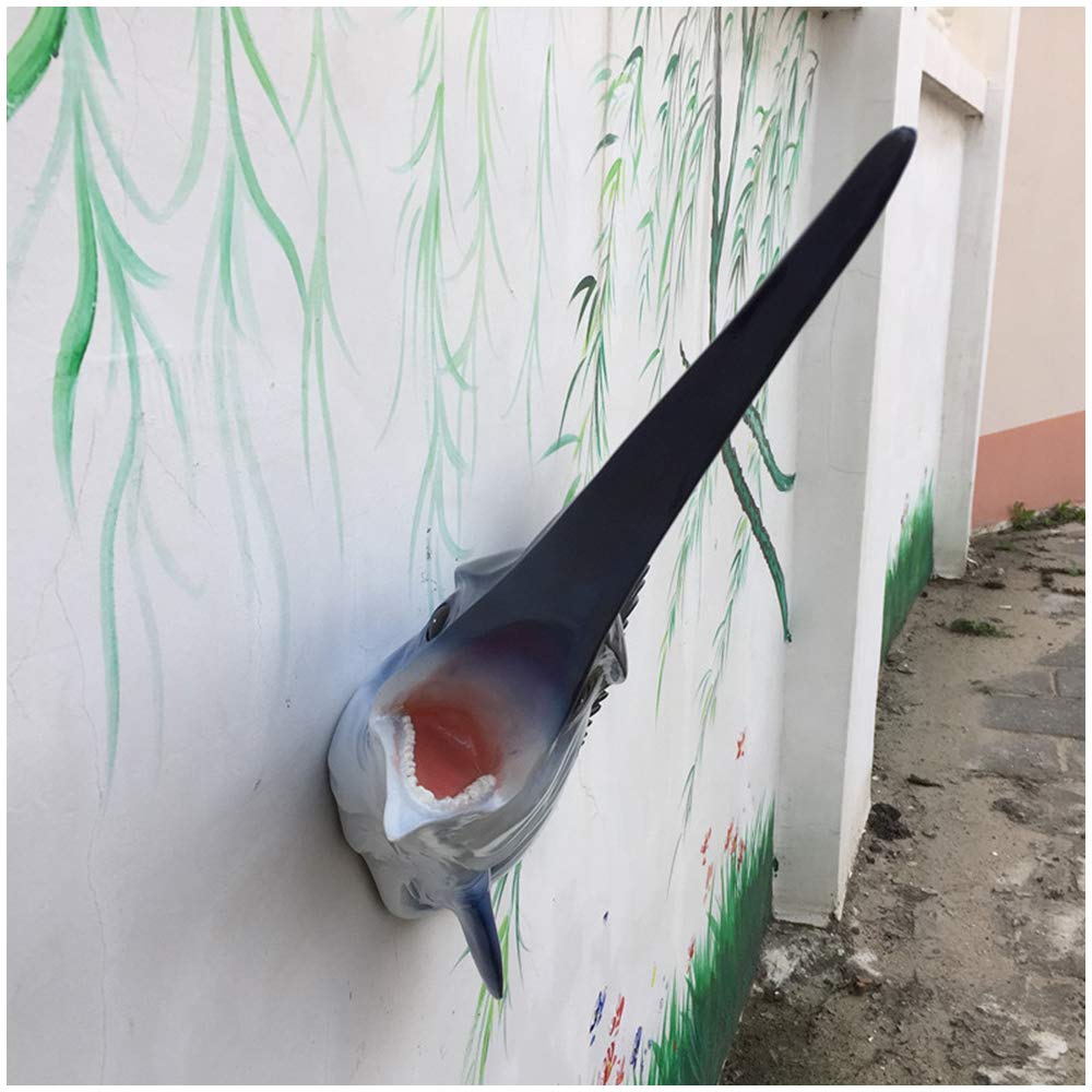 YXCQHZM Decorazione da parete a forma di pesce vela, 3D, decorazione moderna per la casa