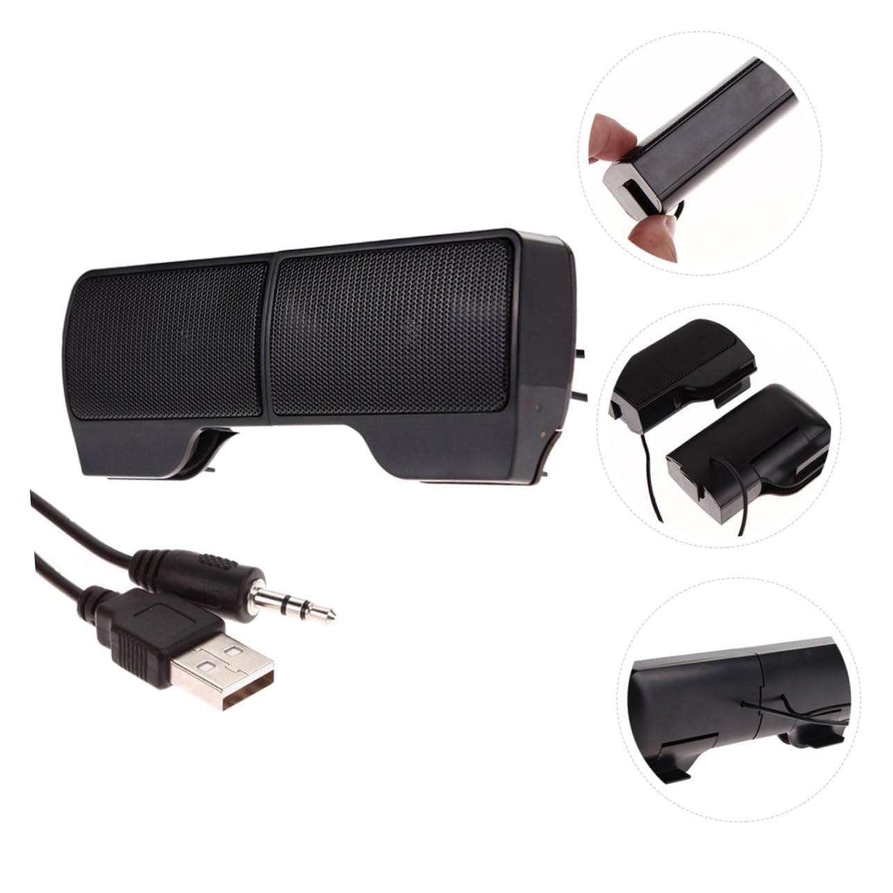 Tofficu USB Clip Multi Purpose Speaker for Desktops and Laptops Compact Audio Supply Creative Design with Stylish Aesthetics Easy to Install and Reliable Performance