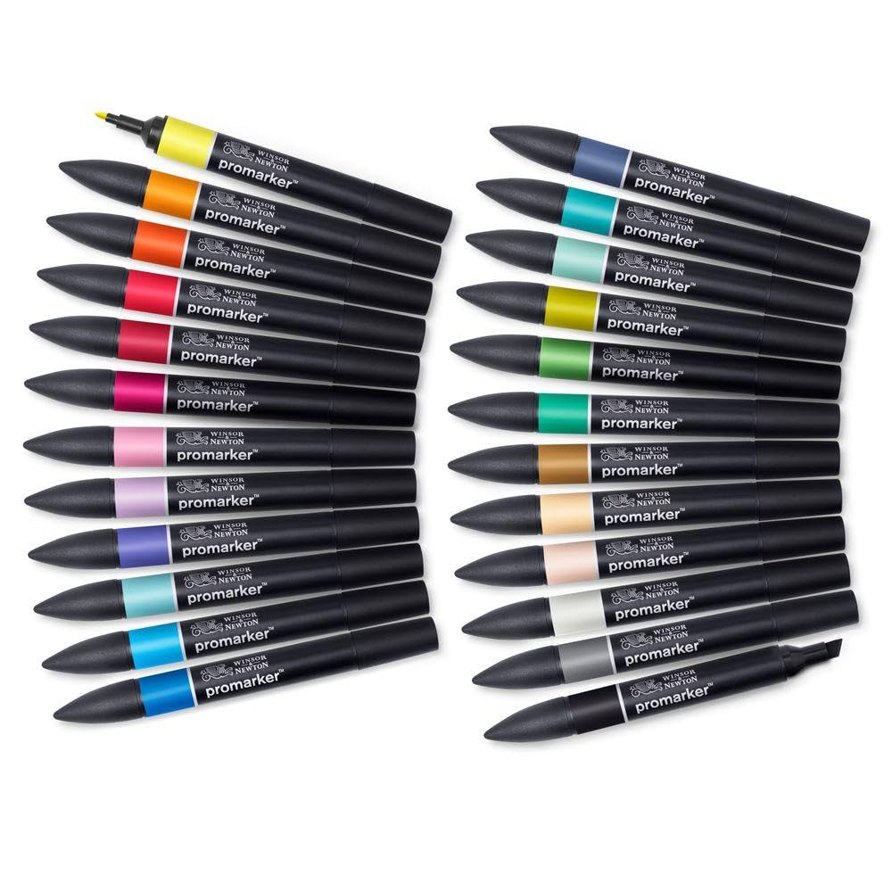 Amazon.com: Winsor & Newton ProMarker Set, 24 Count, Arts